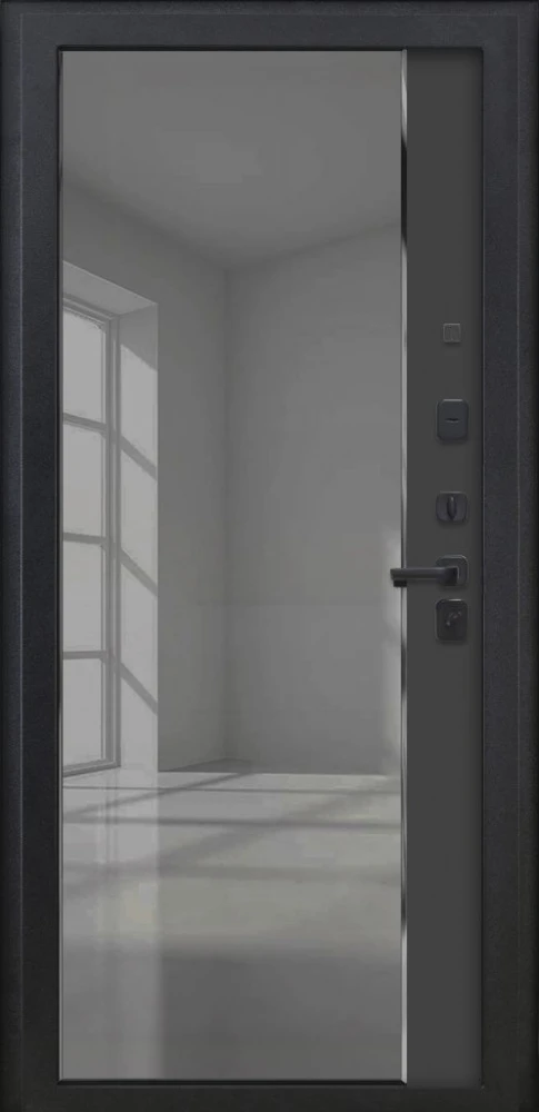 Входная дверь ДвериПРО Термо медный антик ФЛЗ-618 Черный кварц DPRO226226 внутренняя сторона